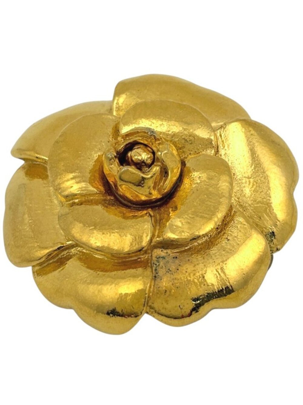 Chanel Brooch Camellia Gold Plated